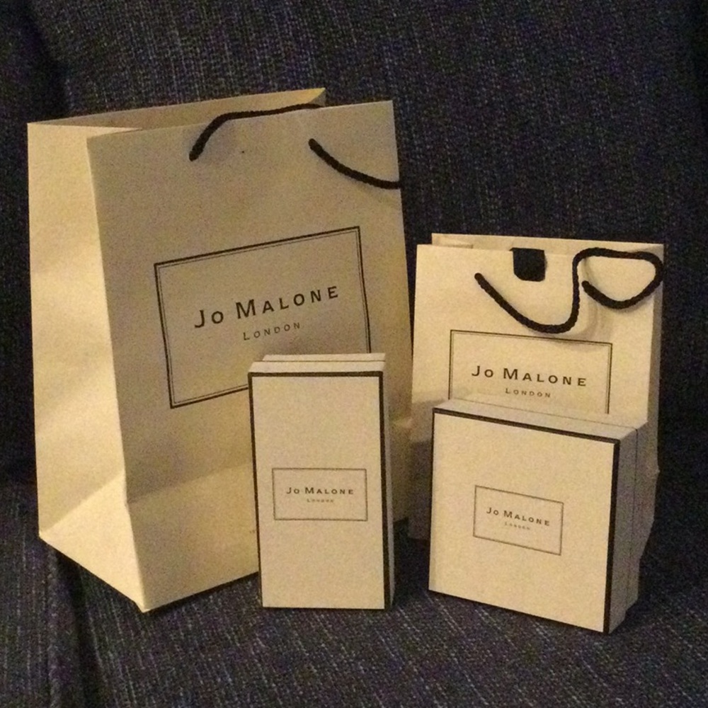 2 Jo Malone bags, and 2 boxes. Brand new.